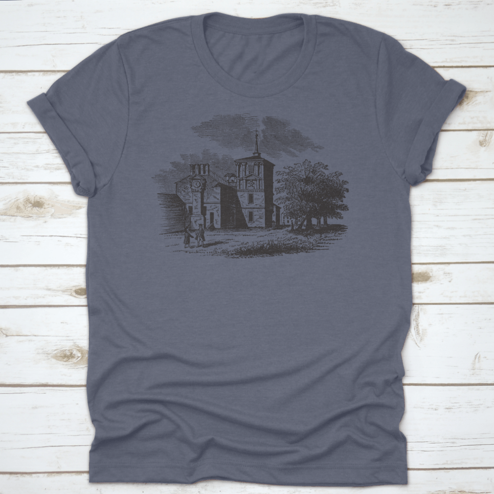 David Rittenhouse Observatory T-shirt made from 100% cotton, featuring a classic fit and midweight fabric, ideal for comfort and style.
